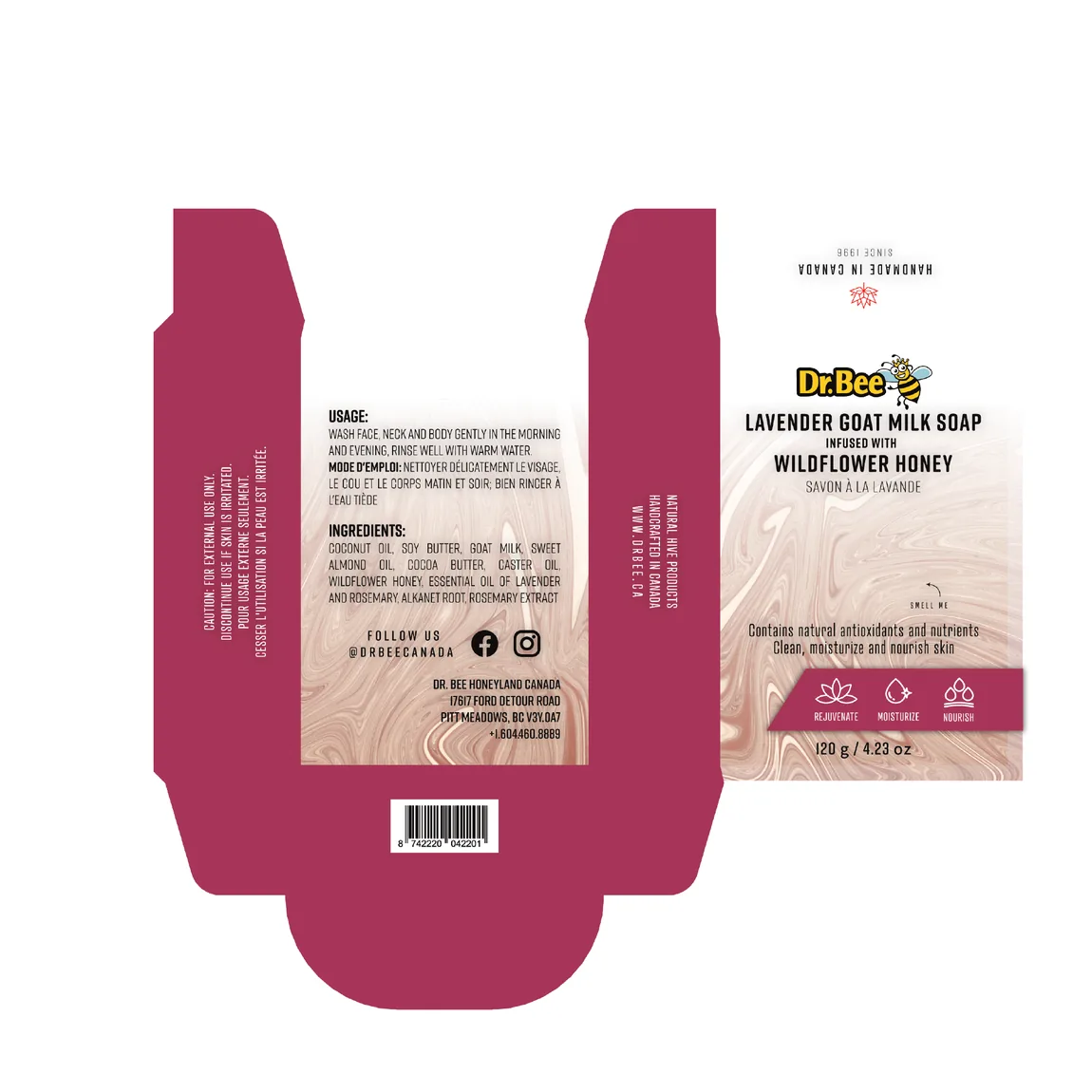 Dieline, Lavender Goat Milk